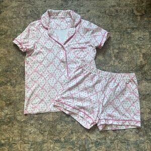 Roller Rabbit x LoveShackFancy Bow/Heart Pajamas XS